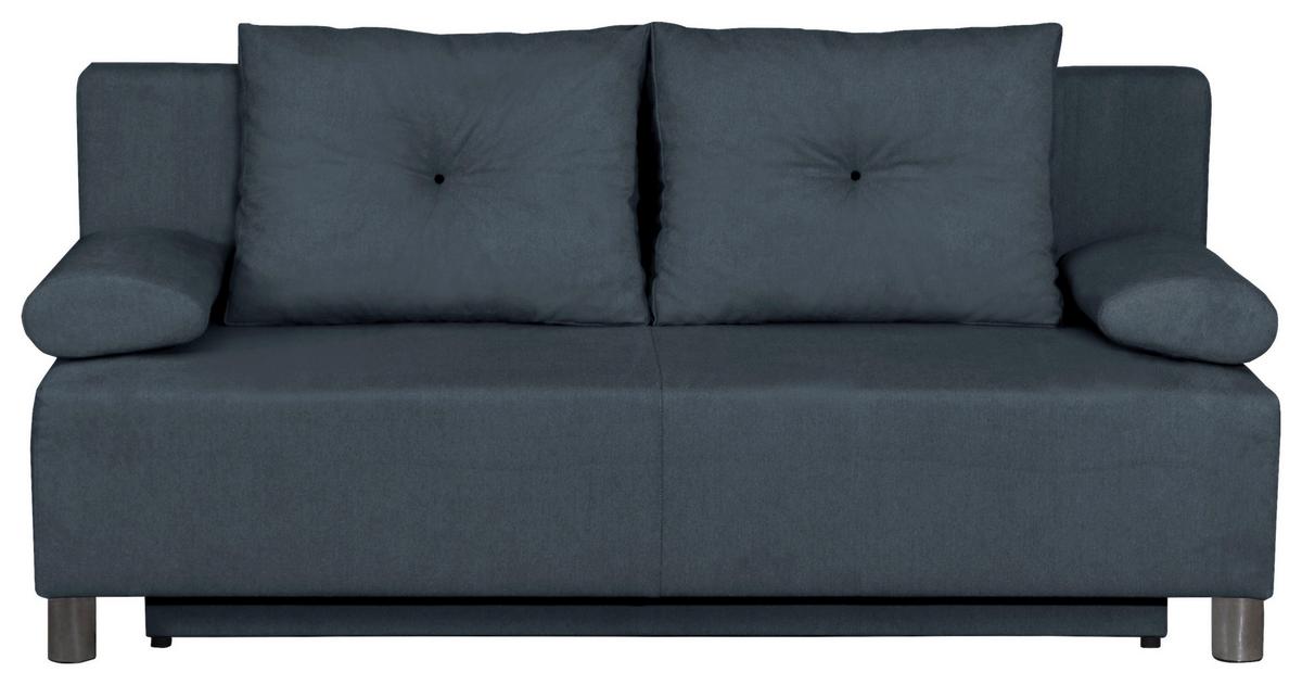 Kanapé Ibiza - szürke, Romantik / Landhaus, faalapú anyag/textil (190/90/85cm)