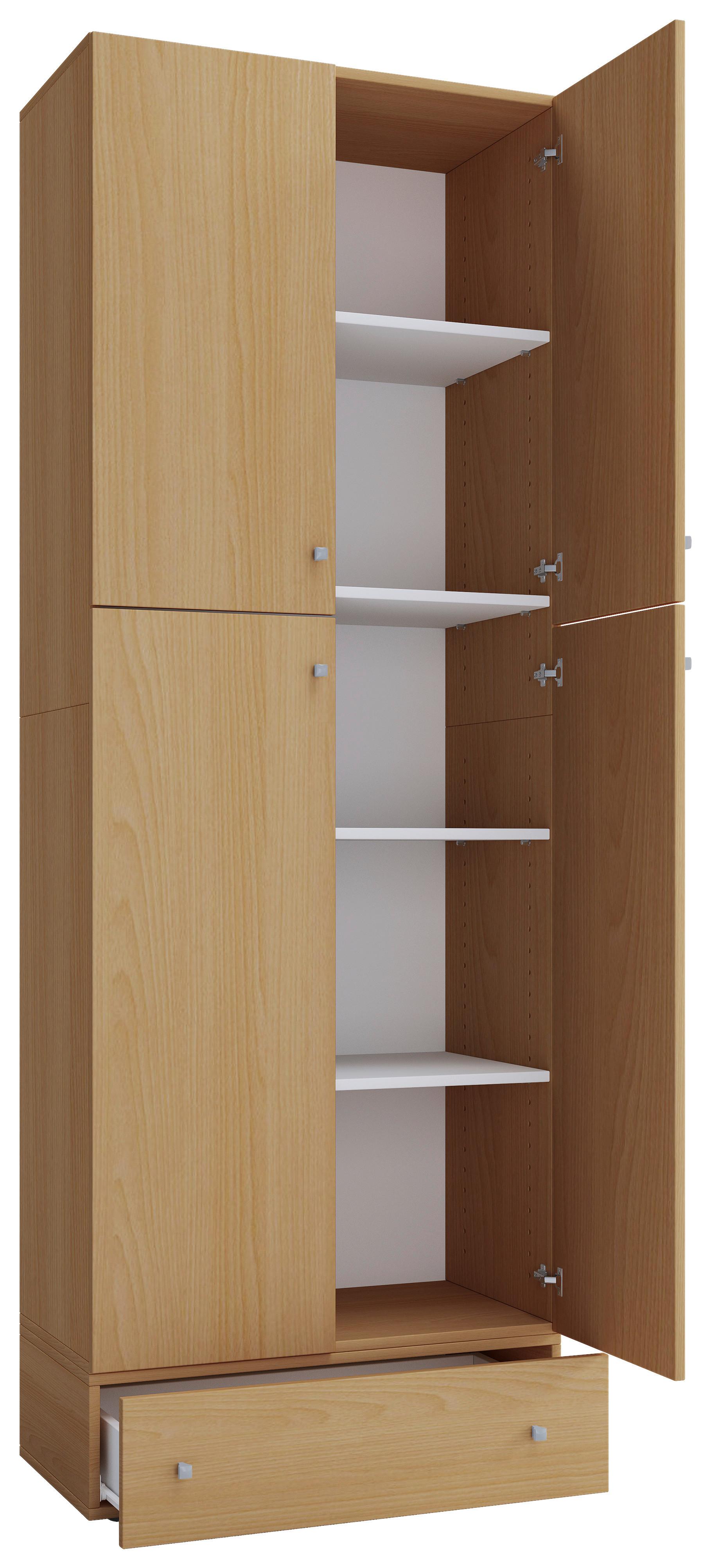 Drehtürenschrank B: 70 Cm Lona Xxl Buche Dekor - Buchefarben, MODERN, Holzwerkstoff (70/200/39cm) - MID.YOU