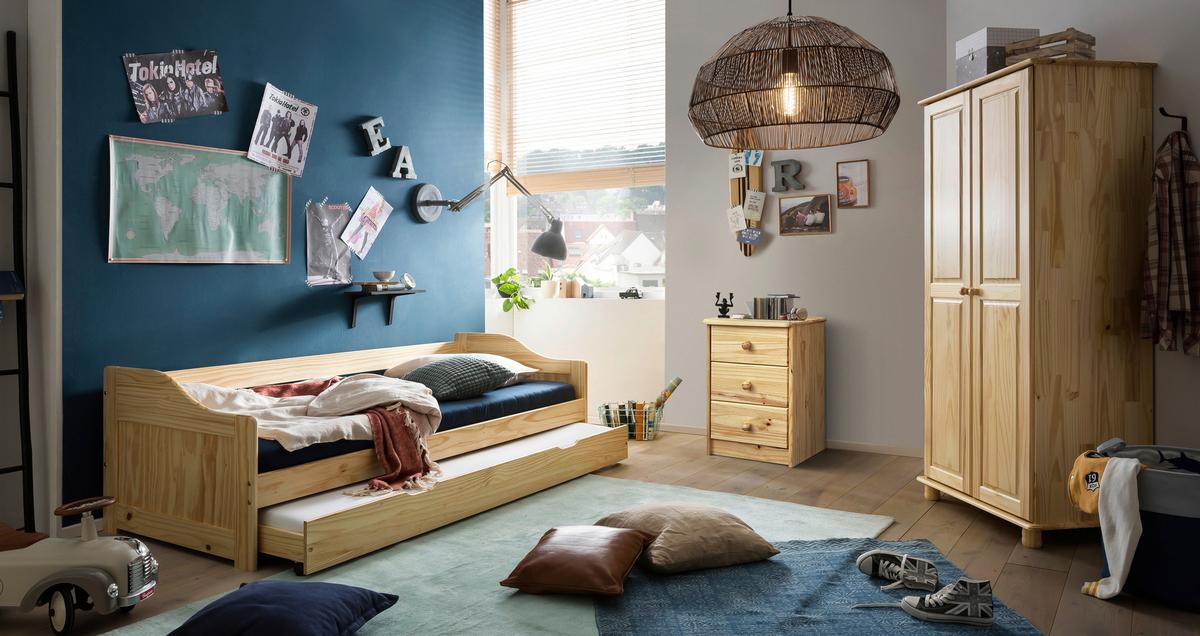 Kommode Naturfarben B: 43cm - Naturfarben, Natur, Holz (43/57/35cm) - Livetastic