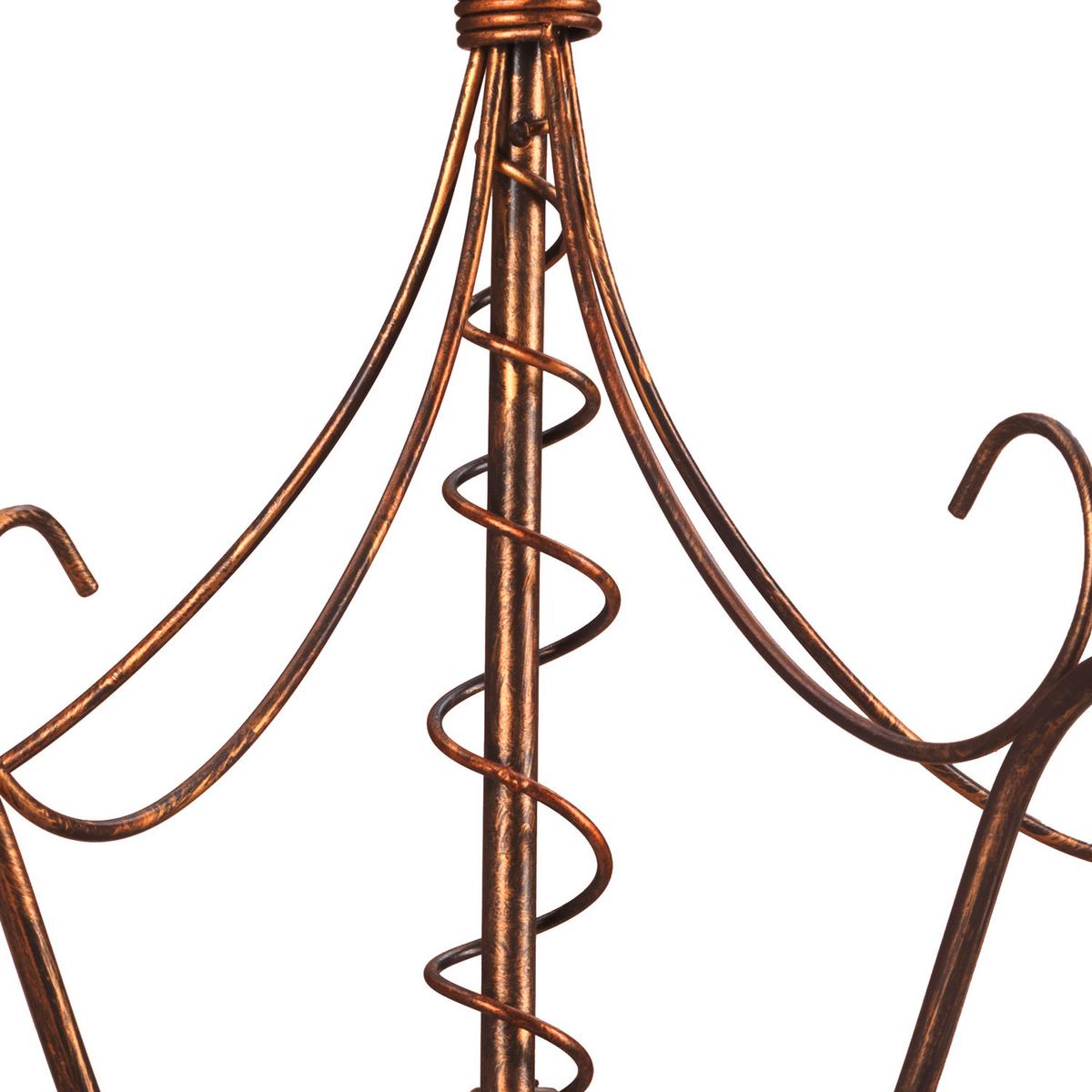 Kronleuchter 4257/5b - Bernsteinfarben, KONVENTIONELL, Keramik/Metall (85/110cm)