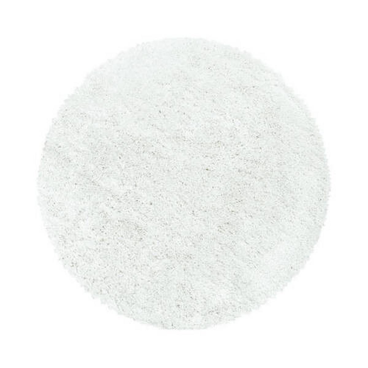 Hochflor Teppich Weiß Fluffy Rund Ø 160 cm - Weiß, Basics, Textil (160cm)