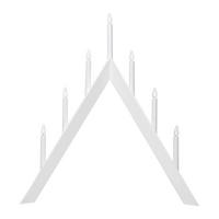 Led-dekoleuchte 410212 Kerzenständer - Weiß, Basics, Holz/Kunststoff (60/7/64,5cm) - Eglo