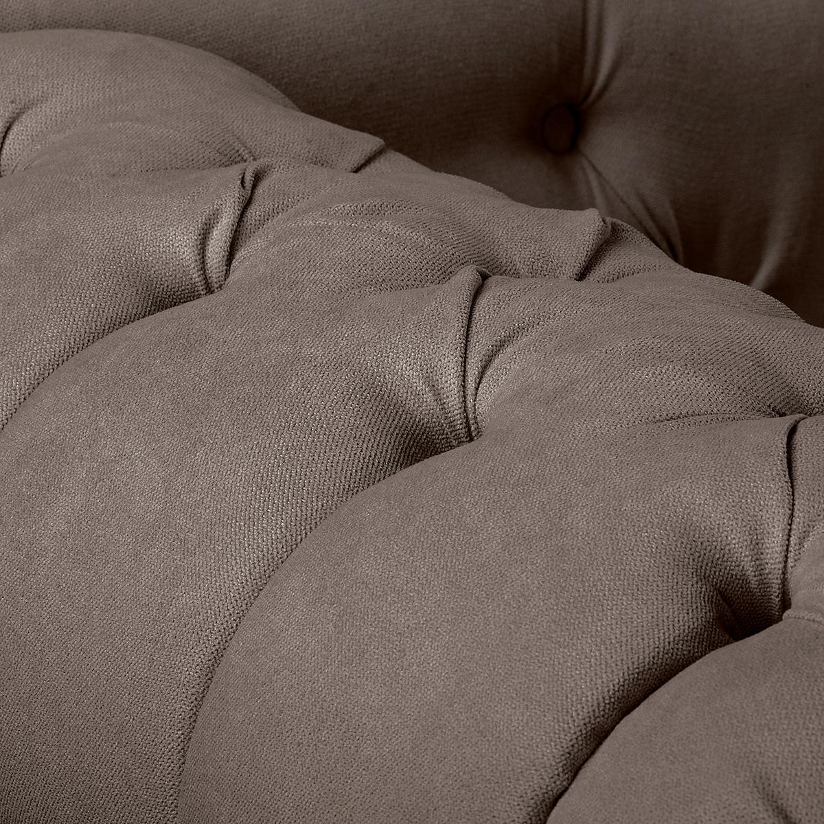 Récamiere Pako Graubraun B: 185cm - Graubraun/Braun, Design, Textil (185/93/75cm) - Livetastic