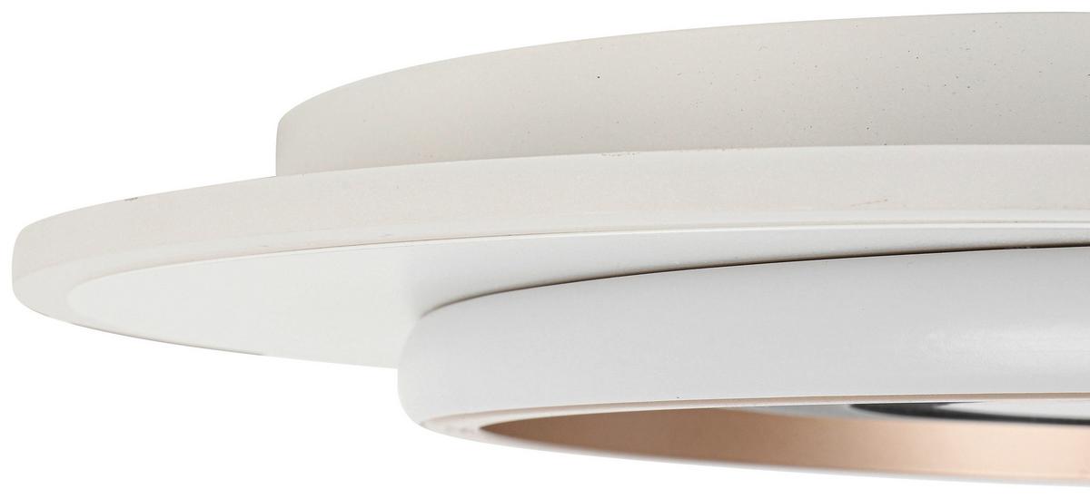 STROPNÍ LED SVÍTIDLO KITKOL - bílá/černá, Moderní, kov/plast (48/40/6cm) - Mömax