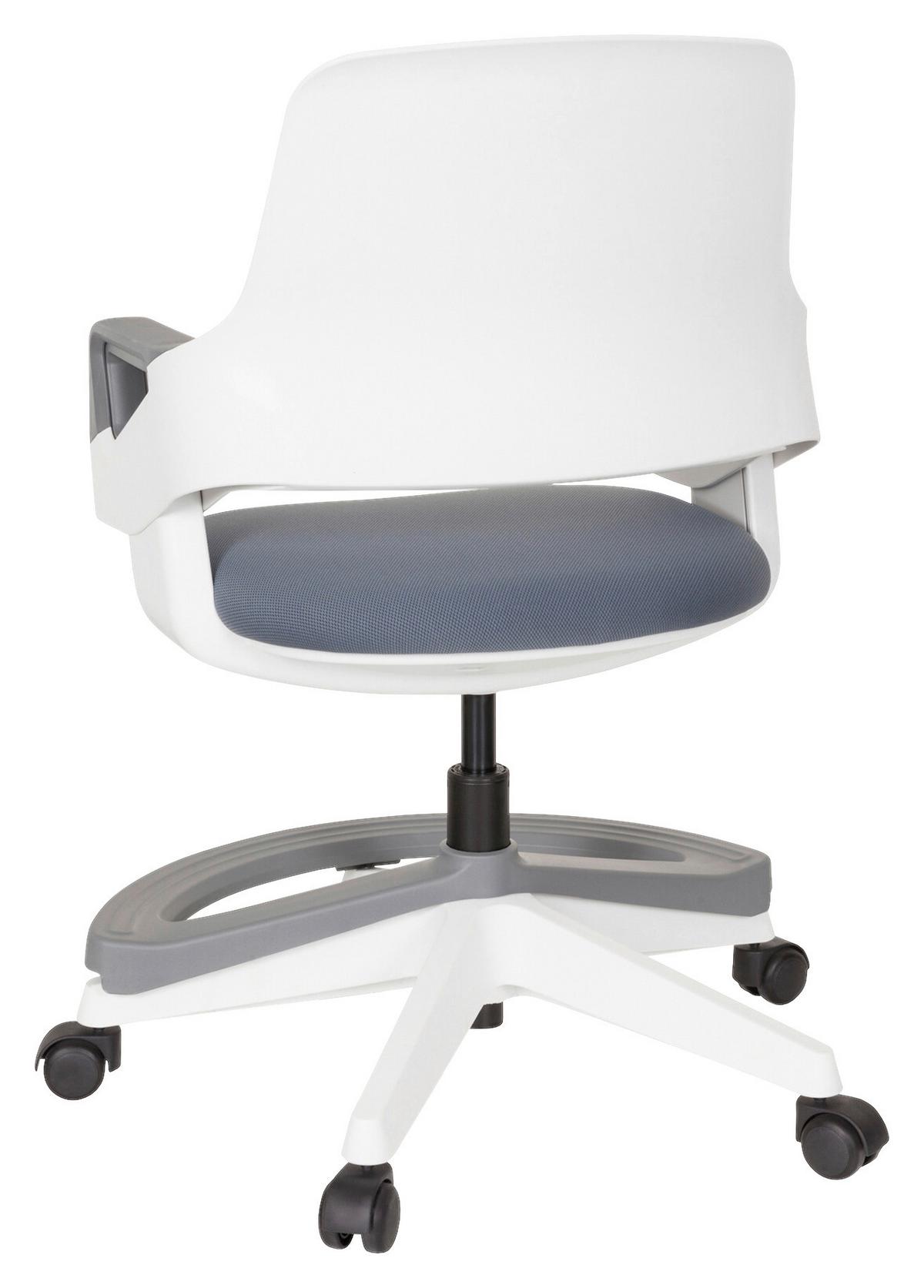 Jugenddrehstuhl Kid Flex Grau - Weiß/Grau, Basics, Kunststoff (53/80-93/60cm) - MID.YOU