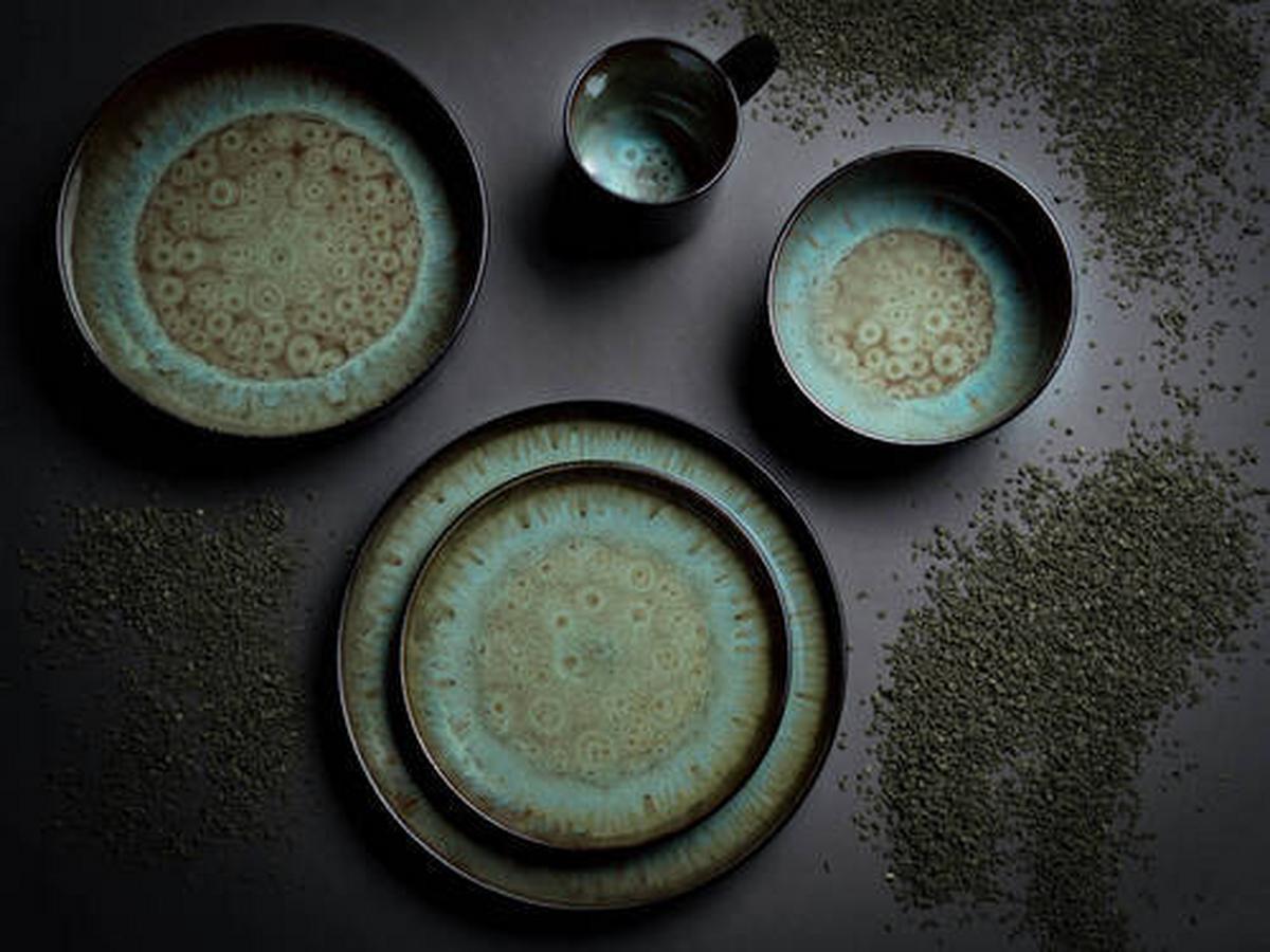 Kombiservice 21554 Nordic Fjord Green - Grün, Trend, Keramik (40/31/33null) - Creatable