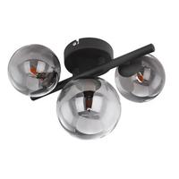 Led Falilámpa 56133-3w Riha - fekete, Design, Üveg/fém (28/19cm)
