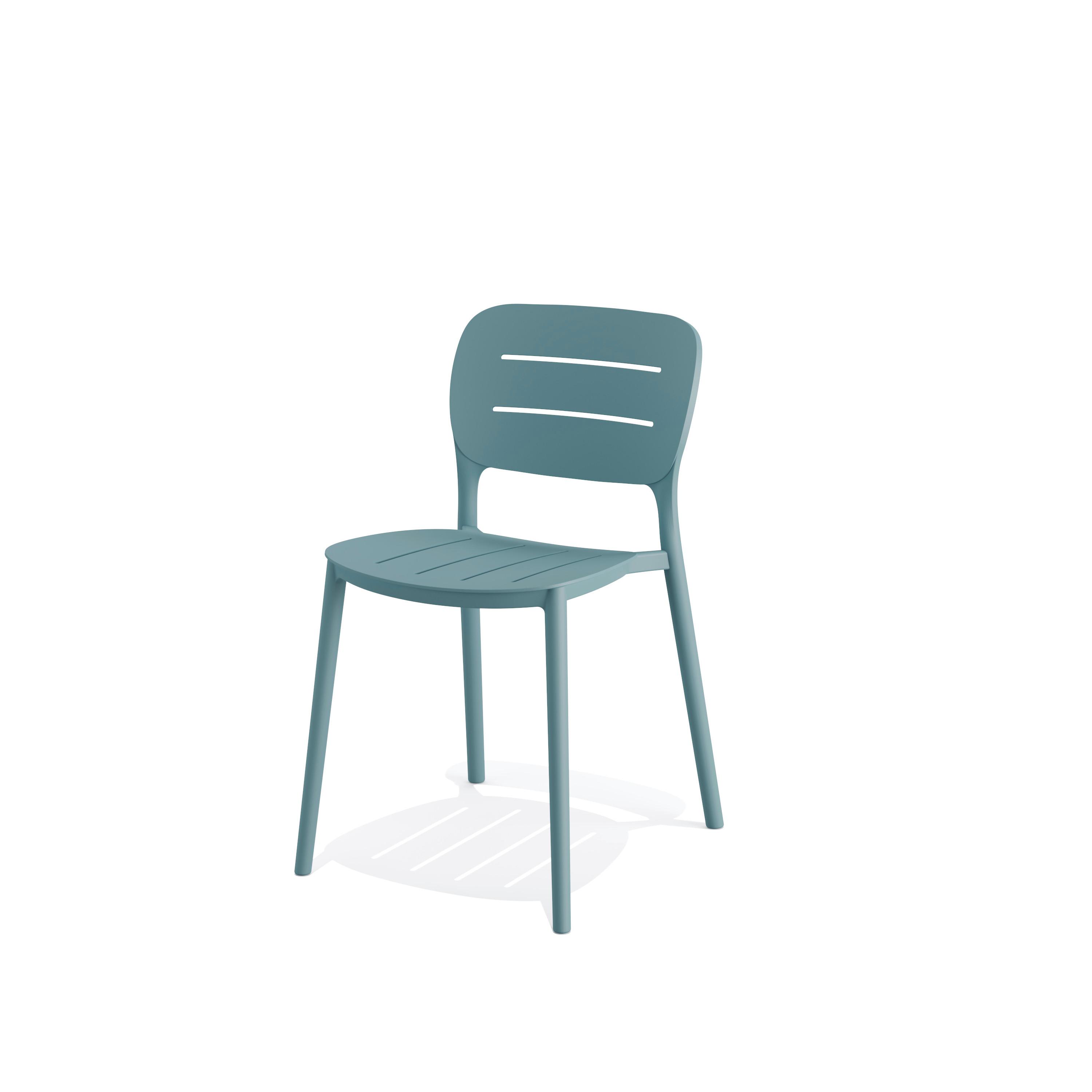 Stapelsessel 4x Propi – Stuhl Blau - Blau, MODERN, Kunststoff (46/79/53cm)