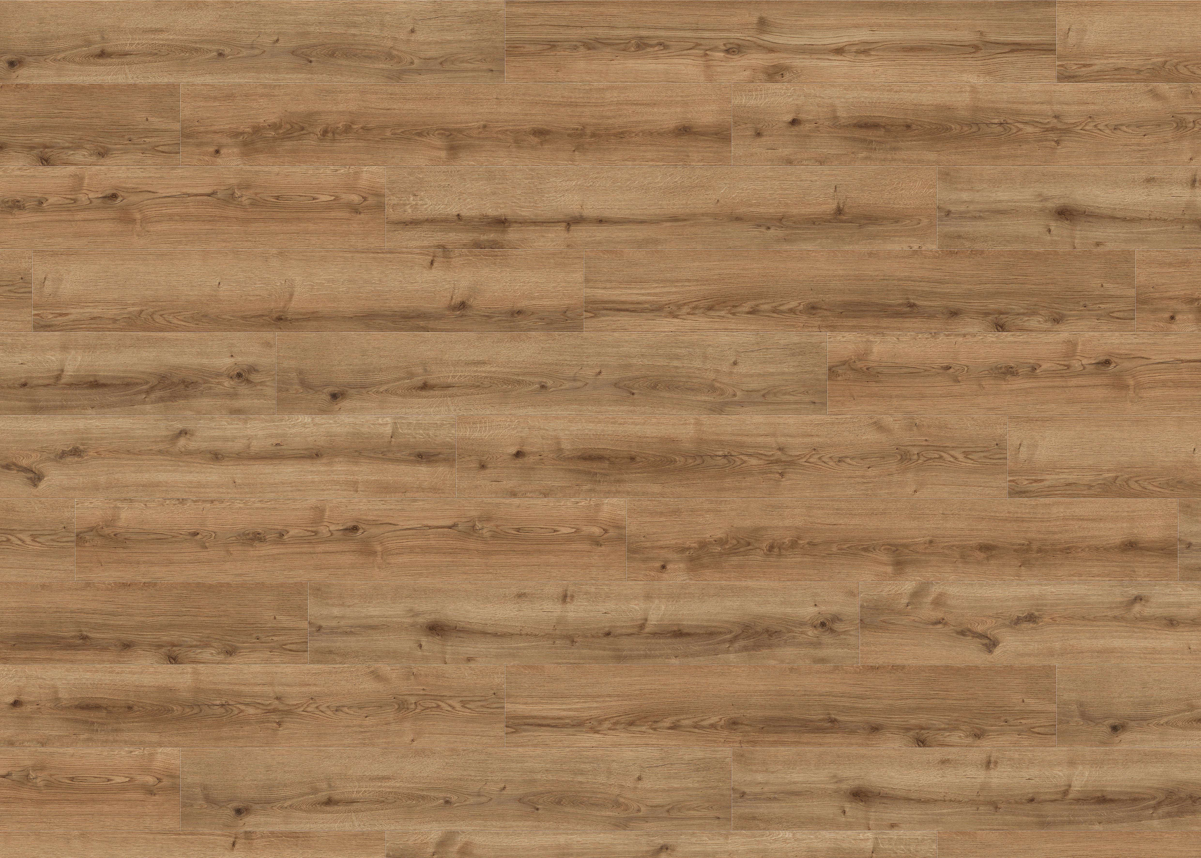 Designboden Eichefarben Landhausdiele Stärke 8mm - Eichefarben, Basics, Holzwerkstoff (19.3/128.2cm) - Living by HARO