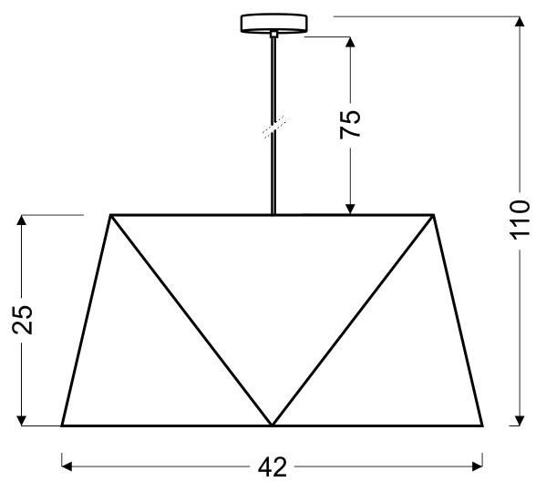 Hängeleuchte 31-03614 Hexagen - Grün, Basics, Kunststoff/Metall (42/42/110cm)