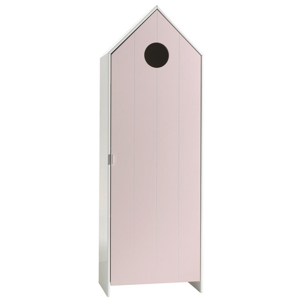 Kinderkleiderschrank B: 57,6 cm Casami, Pink/Weiß