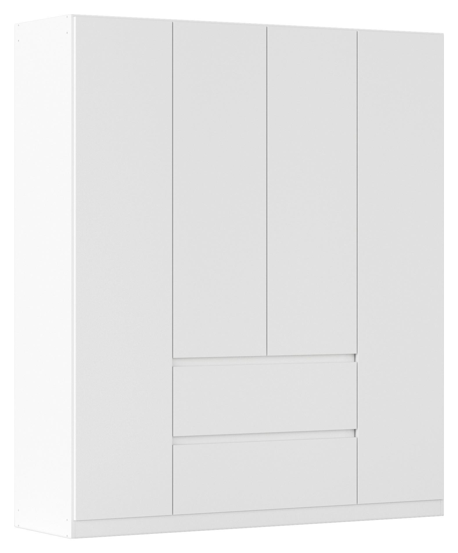 Drehtürenschrank Mainz Weiß B: 181 cm - Weiß, Basics, Holzwerkstoff (181/210/54cm) - Rauch Möbel
