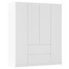 Drehtürenschrank Mainz Weiß B: 181 cm - Weiß, Basics, Holzwerkstoff (181/210/54cm) - Rauch Möbel