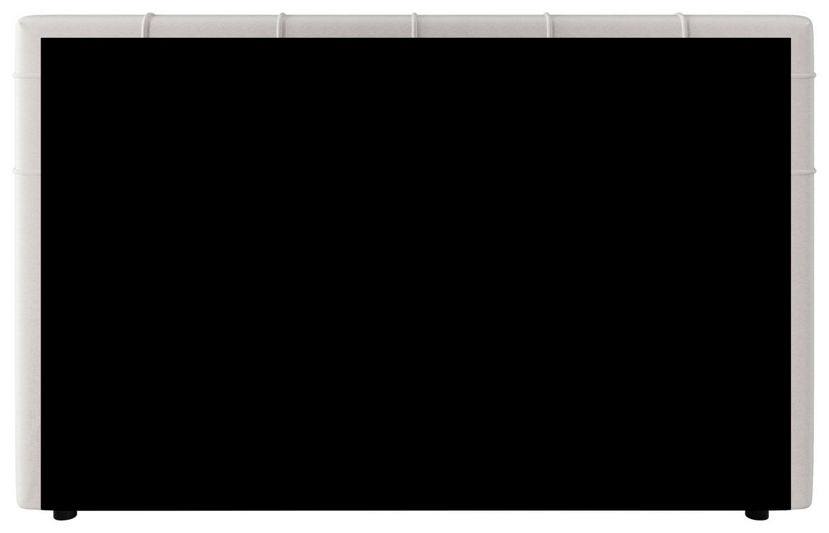 Boxspringbett Mitto mit Topper 180x200 cm - Silberfarben/Schwarz, KONVENTIONELL, Textil/Metall (180/200cm)