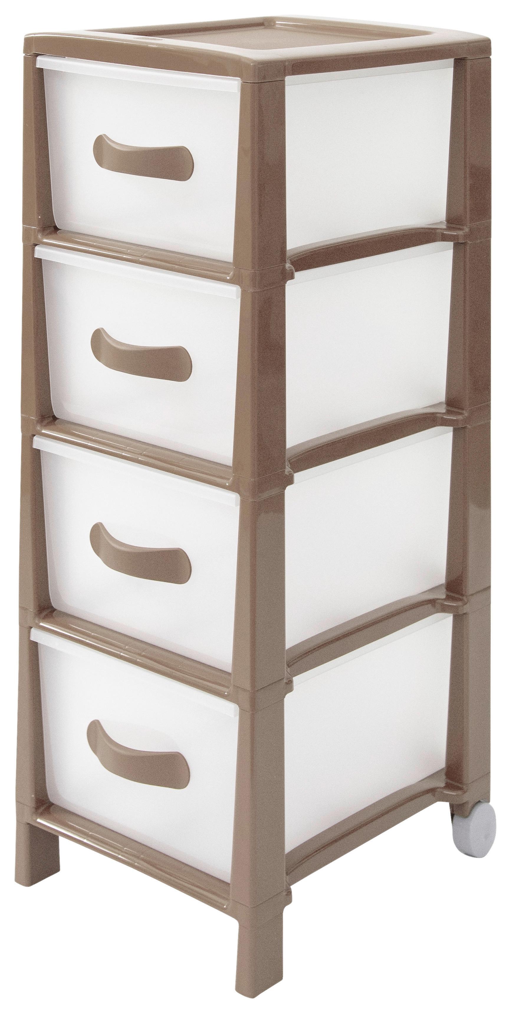 Allzweckwagen Futura Slim Mit 4 Fächern Kunststoff B: 39,5cm - Mokka, Basics, Kunststoff (29,5/38/76cm)