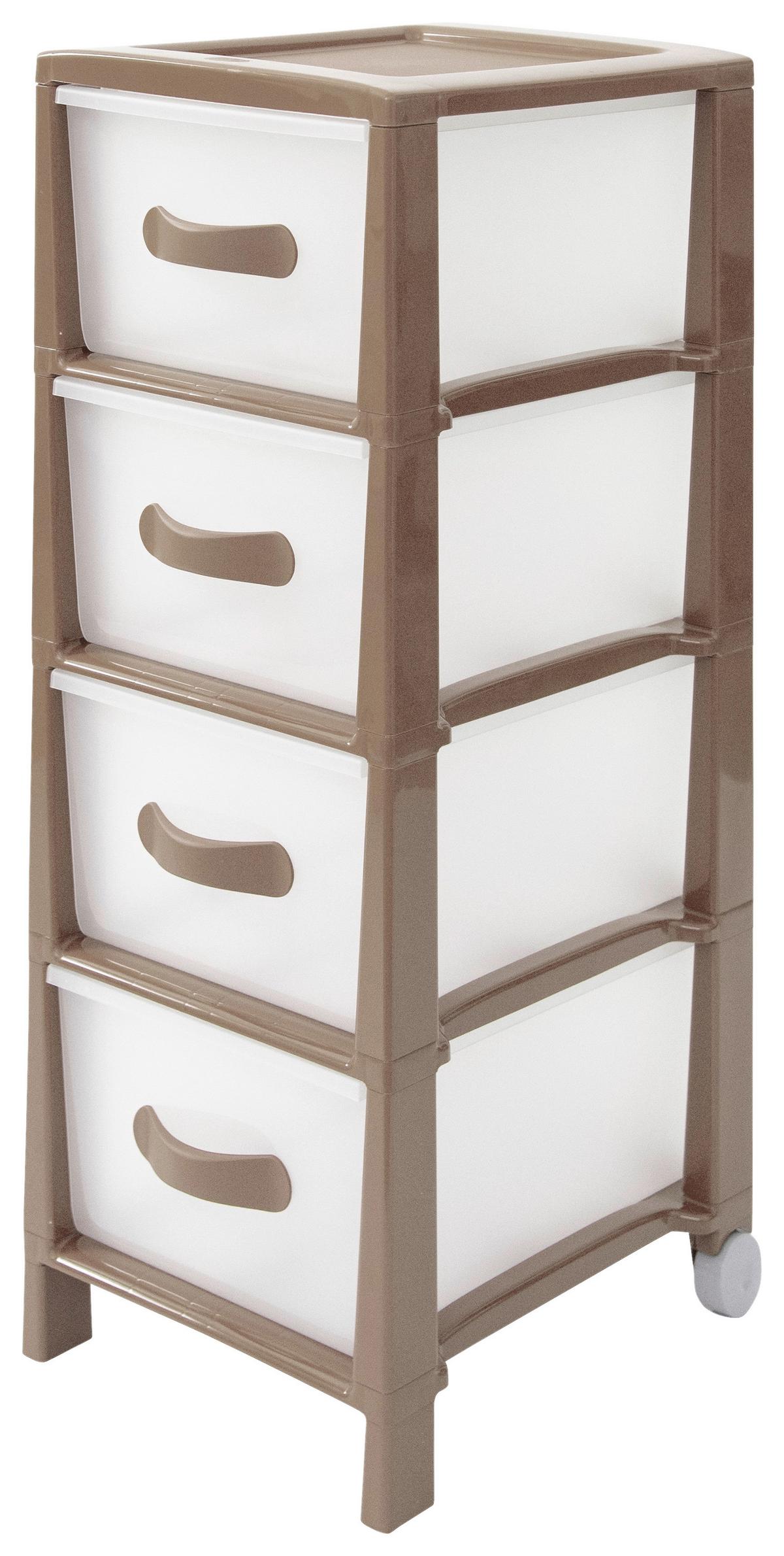 Allzweckwagen Futura Slim Mit 4 Fächern Kunststoff B: 39,5cm - Mokka, Basics, Kunststoff (29,5/38/76cm)