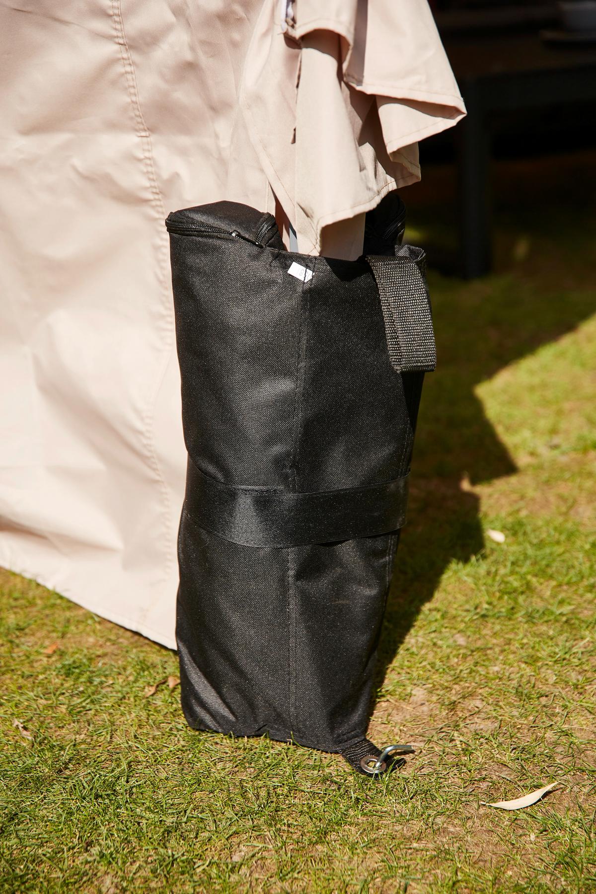 Pavillon Beschwerung Wetterfest - Schwarz, MODERN, Kunststoff (52,5/25/53cm) - Siena Garden