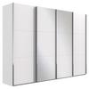 Schwebetürenschrank M. Spiegel 350cm Level 36a, Weiß - Weiß, Basics, Glas/Holzwerkstoff (350/216/65cm) - MID.YOU