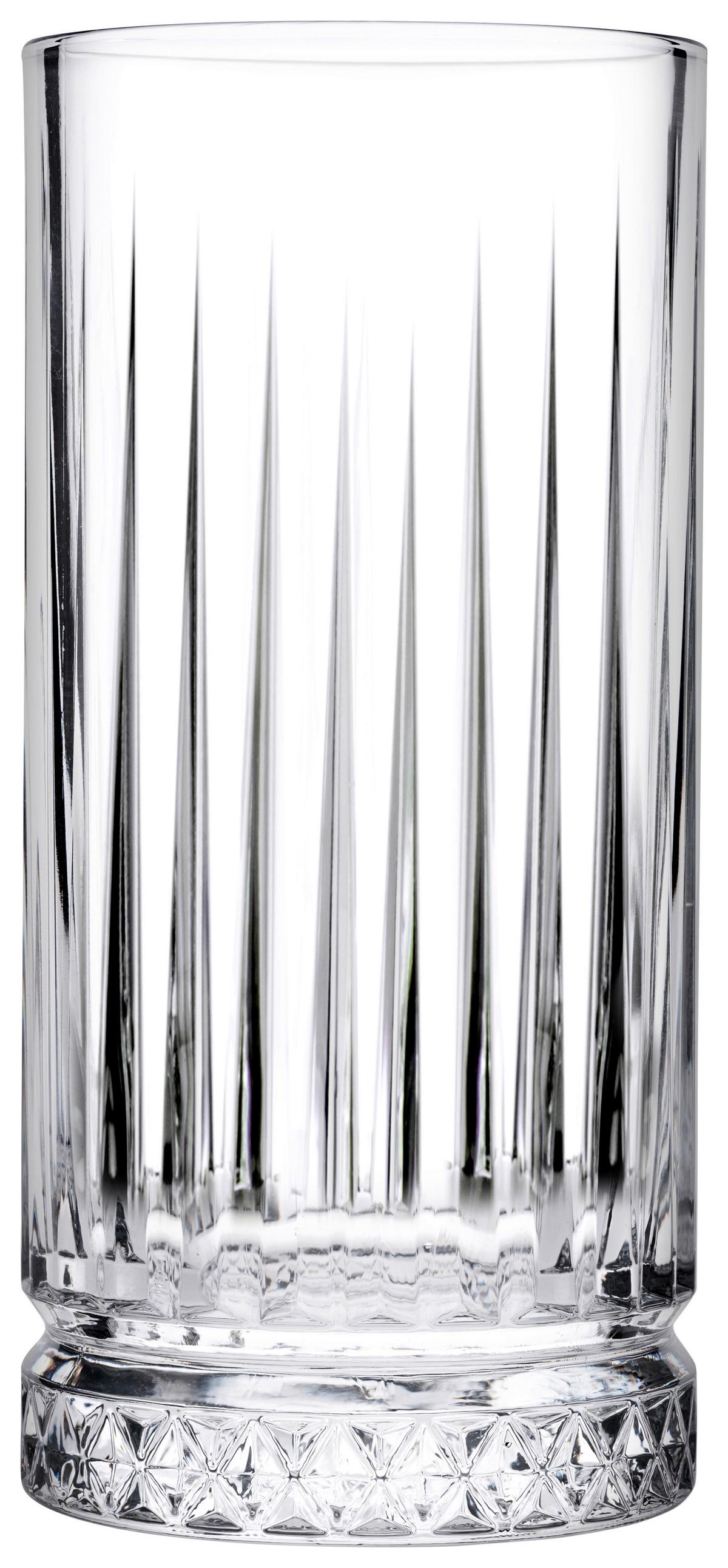 Longdrinkglas 4er-Set Je ca. 450 ml - Klar, Basics, Glas (450ml) - Creatable