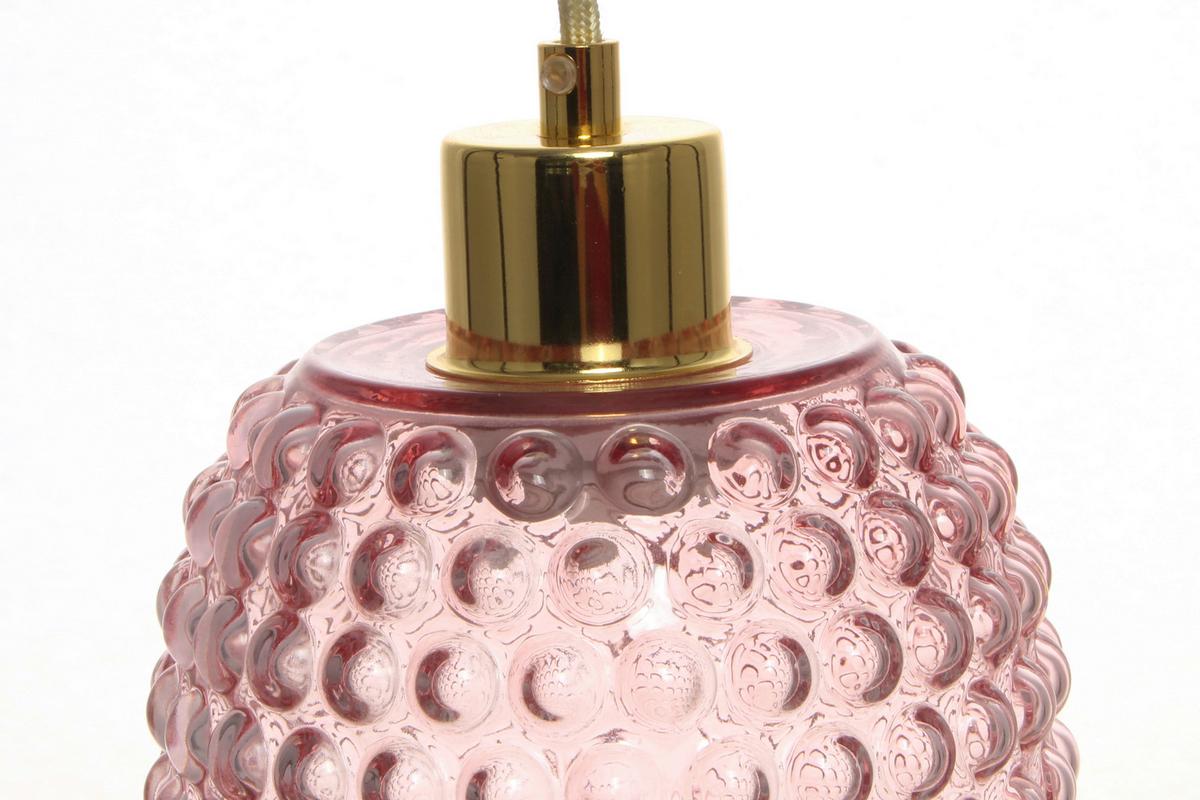 Hängeleuchte Irina 125 Rosa - Rosa, Basics, Glas (15/15/34cm) - Kayoom
