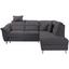 Ecksofa mit Schlaffunktion + Bettkasten Vermont, Velours - Silberfarben/Grau, KONVENTIONELL, Textil (248/197cm) - James Wood Ecksofa mit Schlaffunktion + Bettkasten Vermont, Velours - Silberfarben/Grau, KONVENTIONELL, Textil (248/197cm) - James Wood