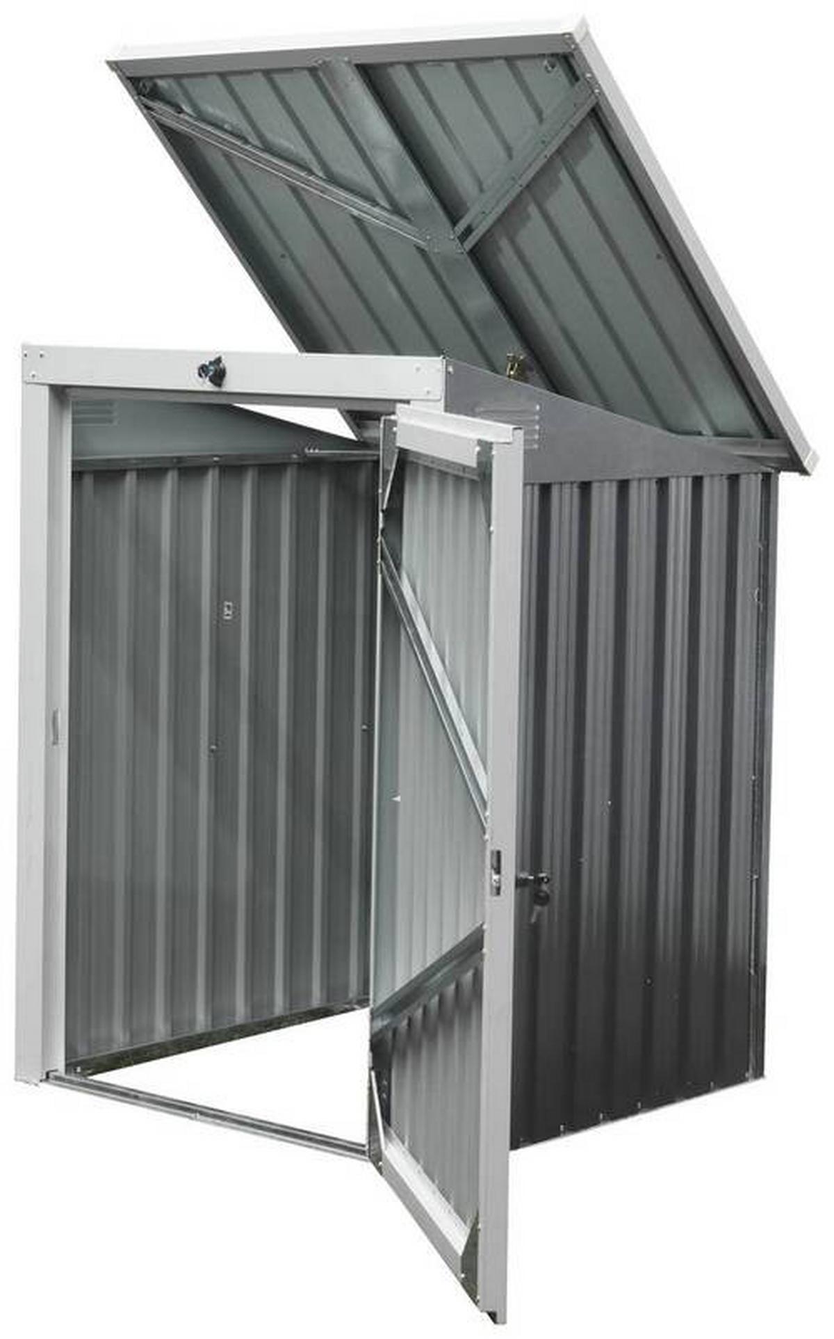 Mülltonnenbox Mülltonnenbox 3x3 - Anthrazit, Basics, Metall (104/134/101cm)