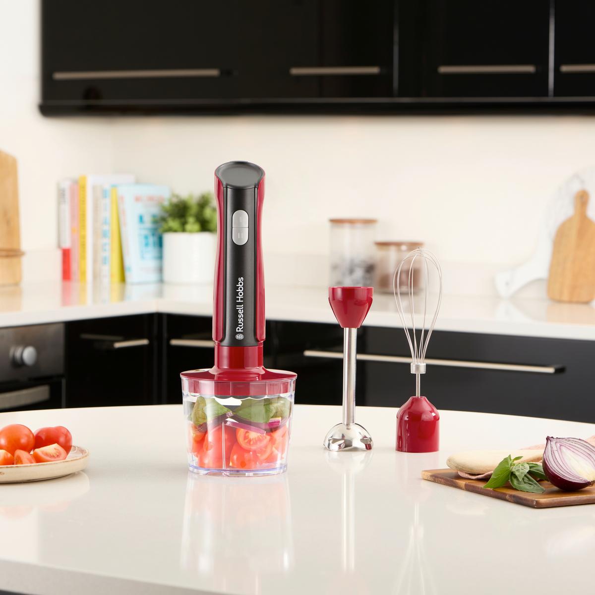 Botmixer Szett Desire Red Russell Hobbs - piros, Modern, műanyag (5/41cm) - Russell Hobbs