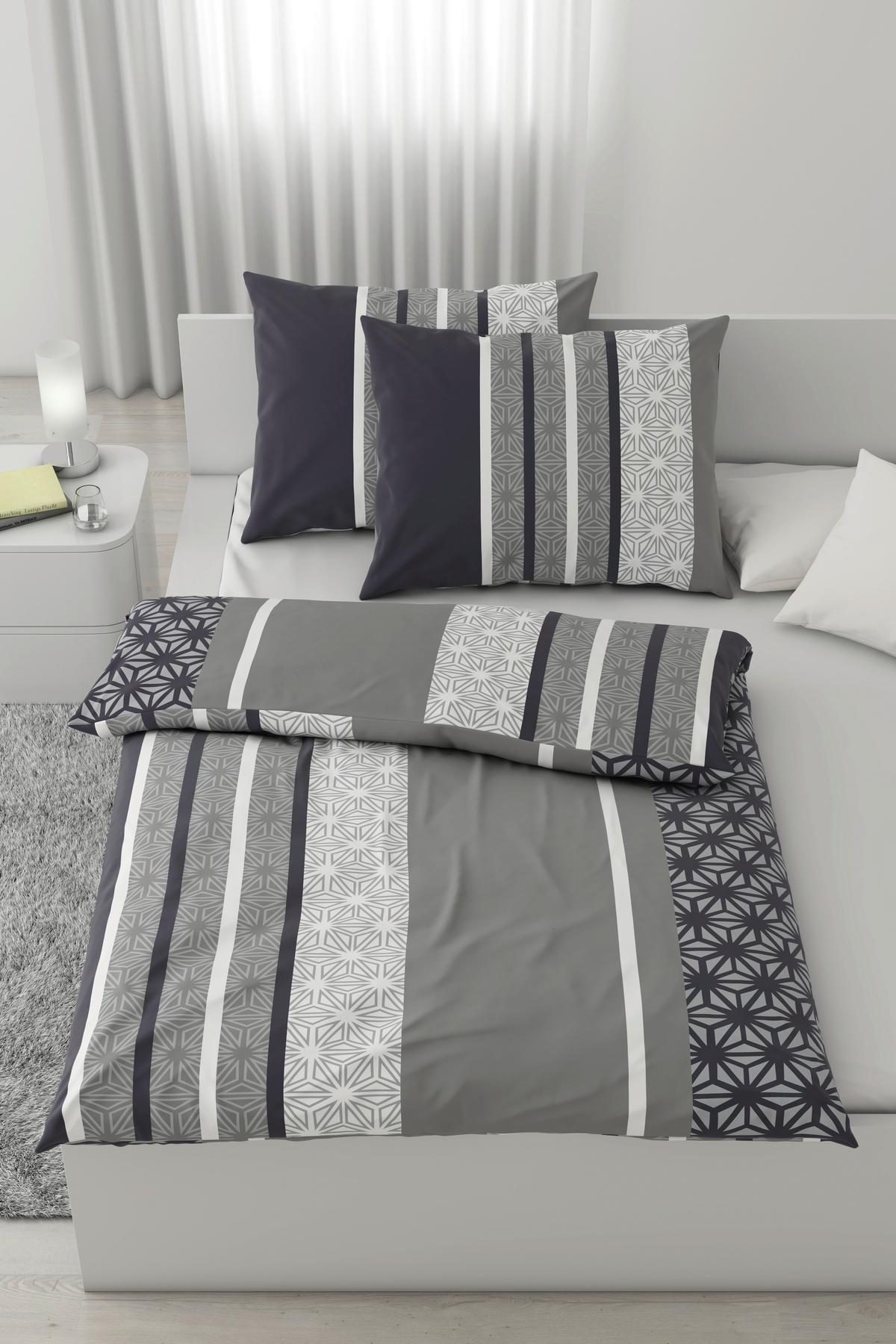 Posteľná bielizeň Sara, 2x70/90 200/220cm - sivá, textil (200/220cm) - Based