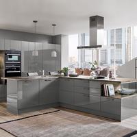 Einbauküche Florenz Frei Planbar Modernes Design - Eichefarben/Anthrazit, MODERN, Holzwerkstoff - Vertico
