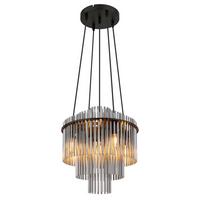 Függőlámpa 15698h2 Gorley - fekete/szürke, Basics, műanyag/Üveg (40/120cm) - Globo