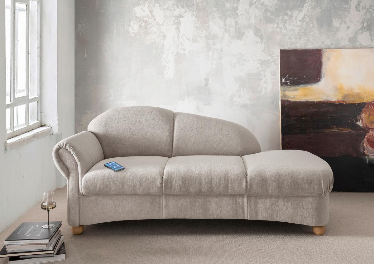 Ottomane Torello Taupe B: 86cm - Taupe/Wildeiche, KONVENTIONELL, Textil (86/84/190cm) - Livetastic