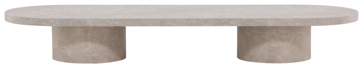 Couchtisch Narvik - Beige, Design, Holz (190/60/25cm) - Livetastic