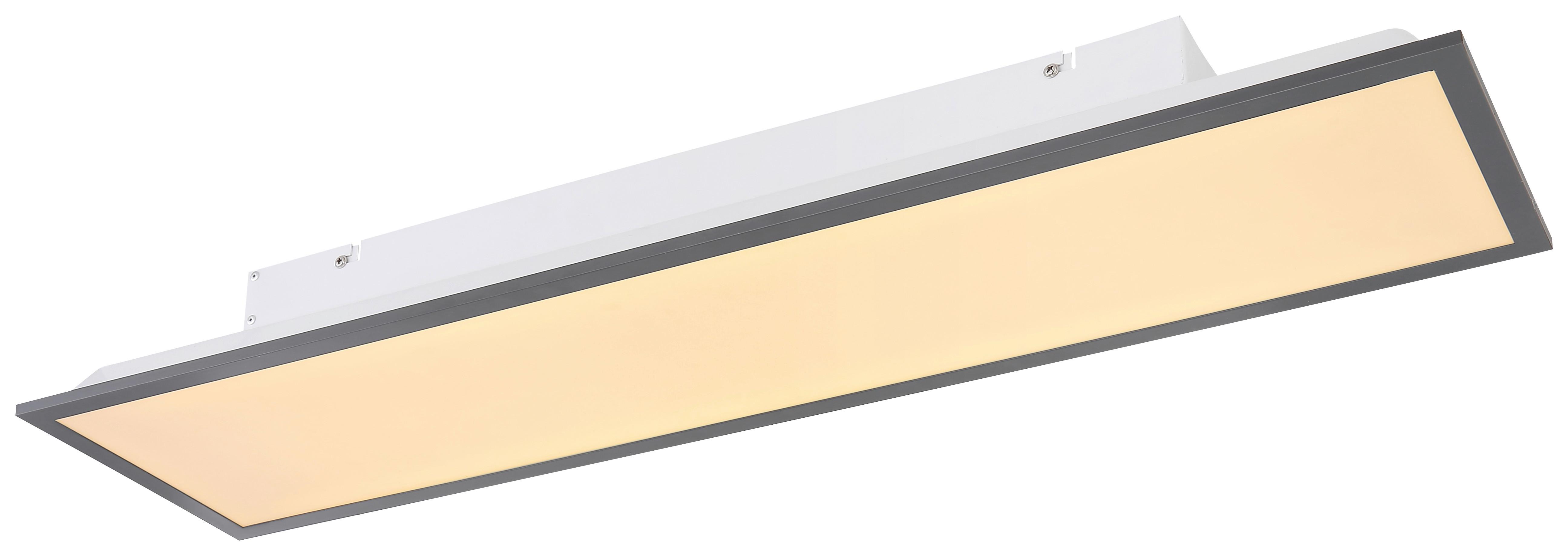 LED-Deckenleuchte Ina L: 80 cm - Opal/Graphitfarben, MODERN, Kunststoff/Metall (80/20/7,5cm)