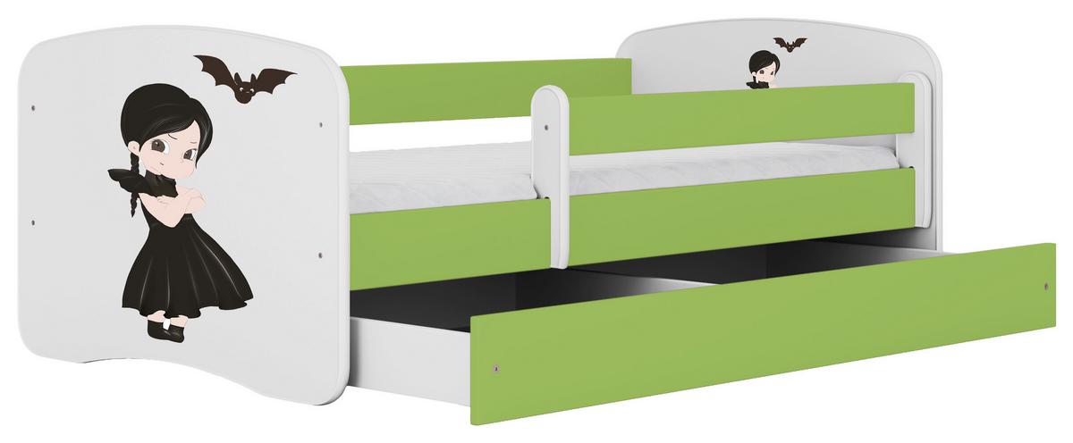 Kinder-/Juniorbett Babydreams inkl. Matratze 80x160 - Birkefarben/Weiß, MODERN, Holz/Holzwerkstoff (80/160cm) - MID.YOU