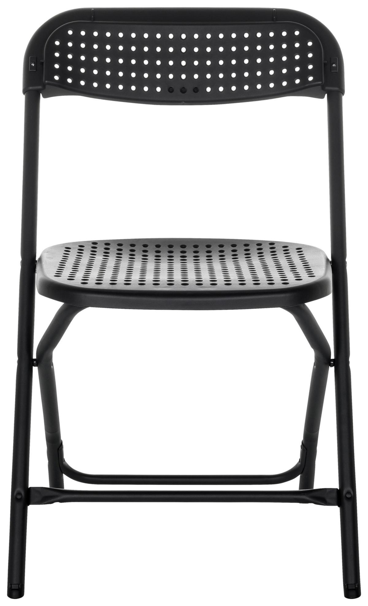 Klappstuhl Tudela Xxl Pro - Schwarz, Basics, Kunststoff (51/80/52cm) - MID.YOU