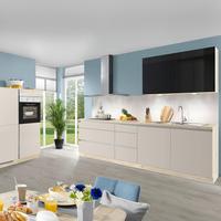 Zweizeilige Küche IP1200 270 + 120cm Kieselgrau - Basics, Holzwerkstoff (390cm) - Impuls