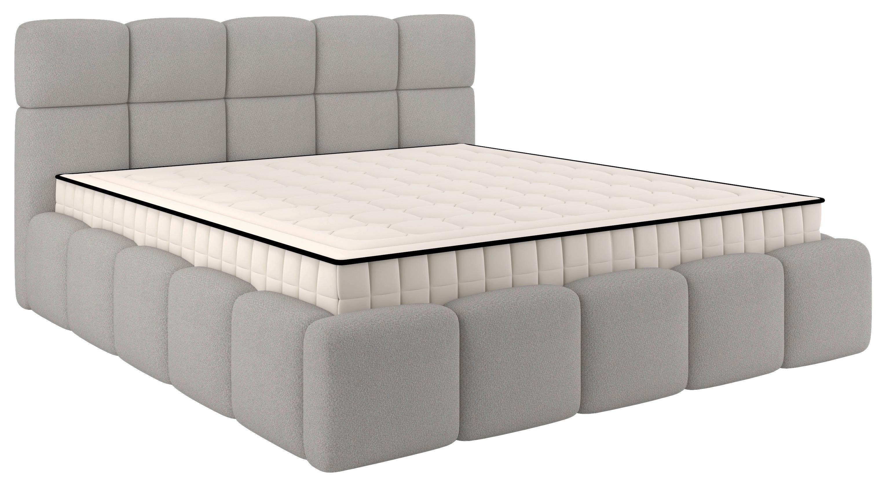 Polsterbett Cloudy M. Matratze Champagner, Lf: 180x200 Cm - Champagner, Trend, Holz/Holzwerkstoff (180/200cm) - Luca Bessoni