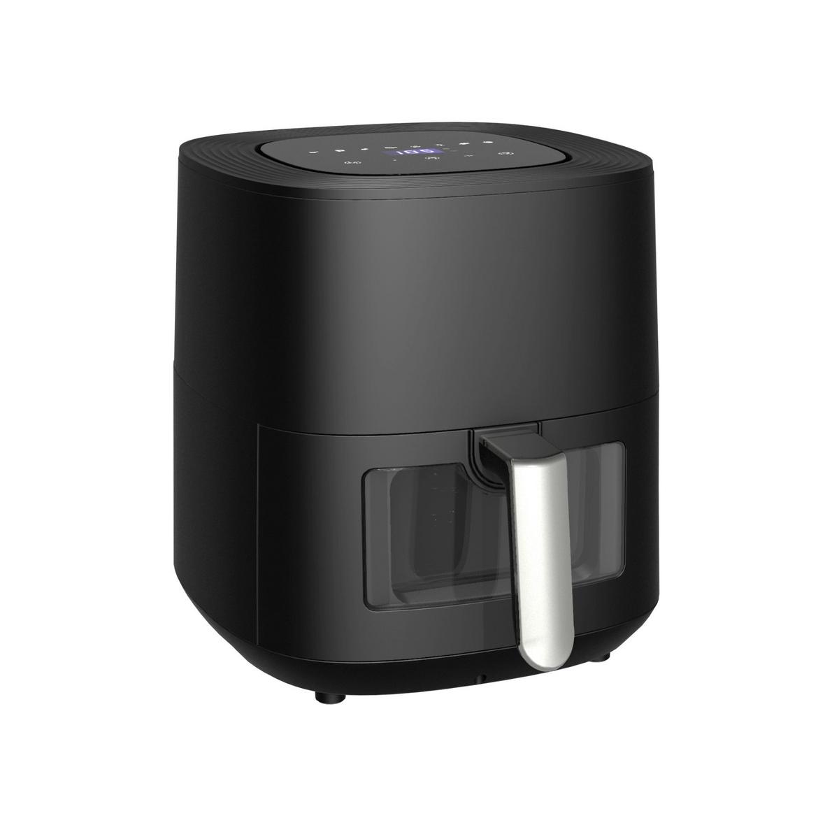 Heißluftfritteuse Jessica 6,5 L Schwarz - Schwarz, MODERN, Kunststoff (36,5cm) - Bono