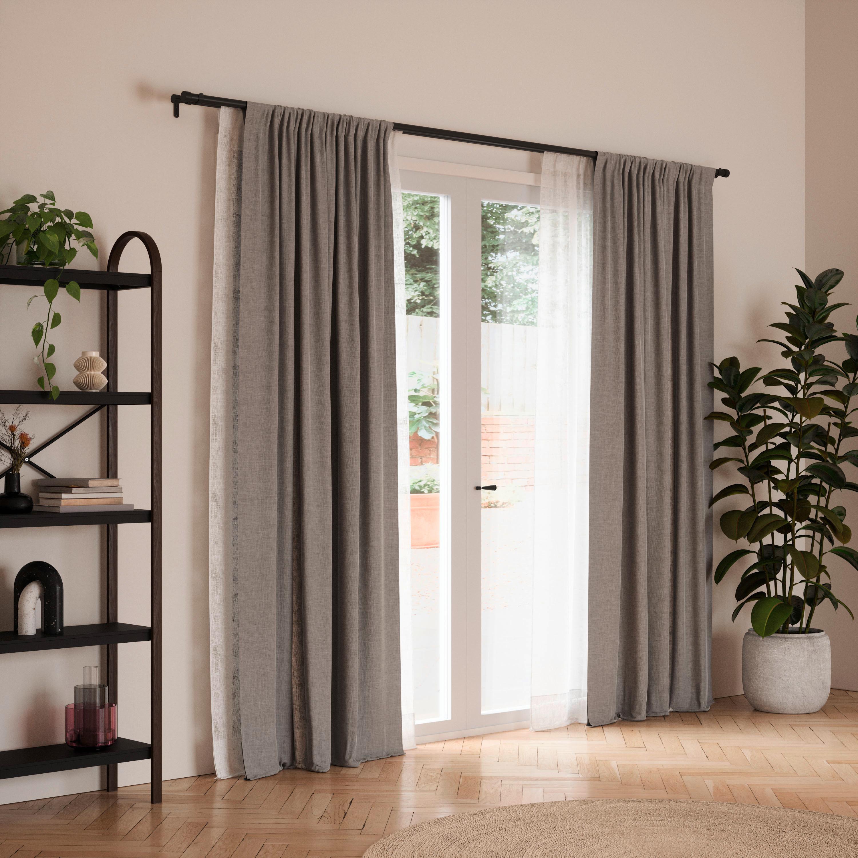TYČ NA ZÁVĚSY CAPPA - černá, Konvenční, kov (462cm) - Umbra