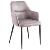 SADA STOLIČIEK S PODRÚČKAMI MERIT - čierna/sivá, Modern, kov/textil (55/88/64cm) - MID.YOU