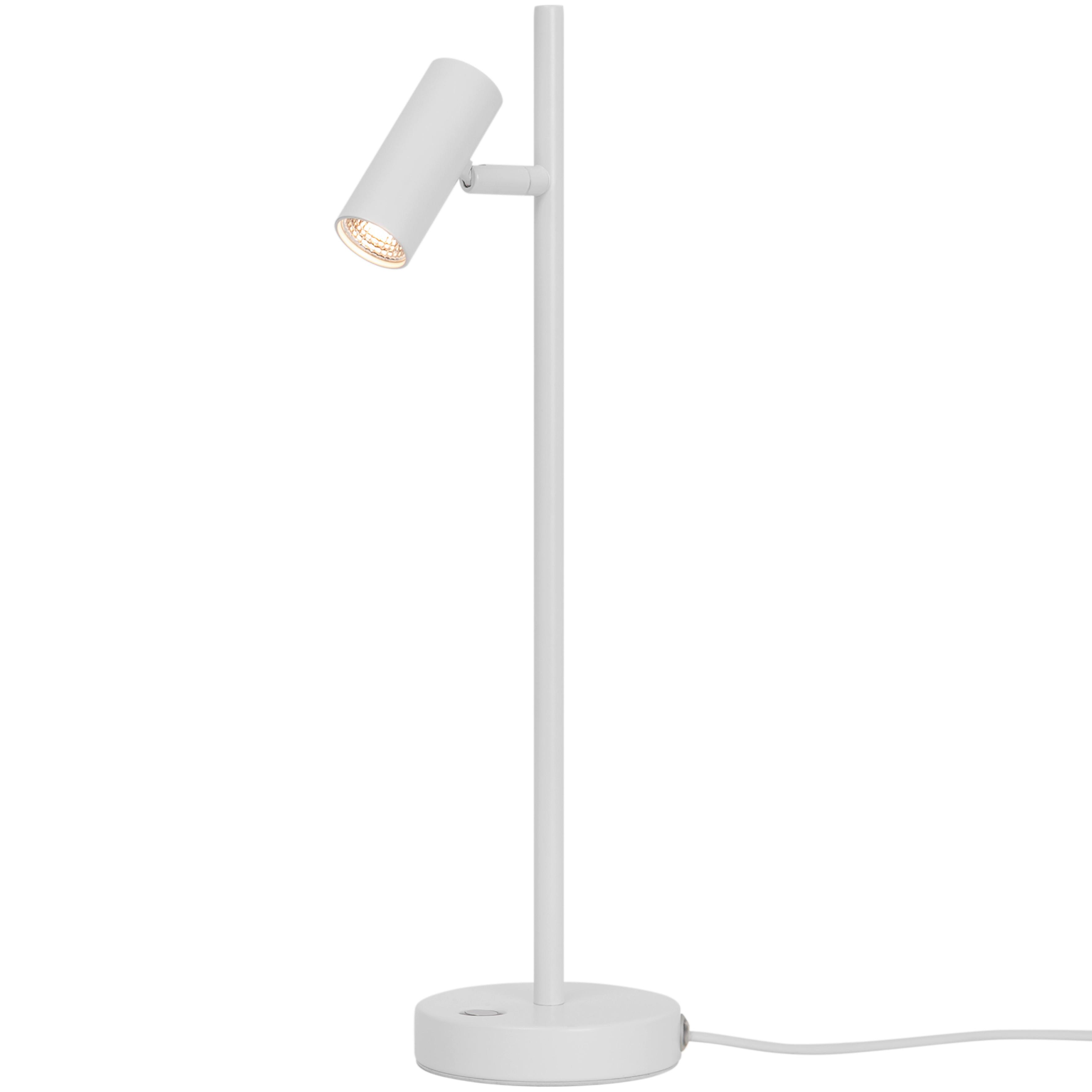 Tischleuchte Omari Weiß H: 40 cm - Weiß, Design, Metall (40cm) - Nordlux