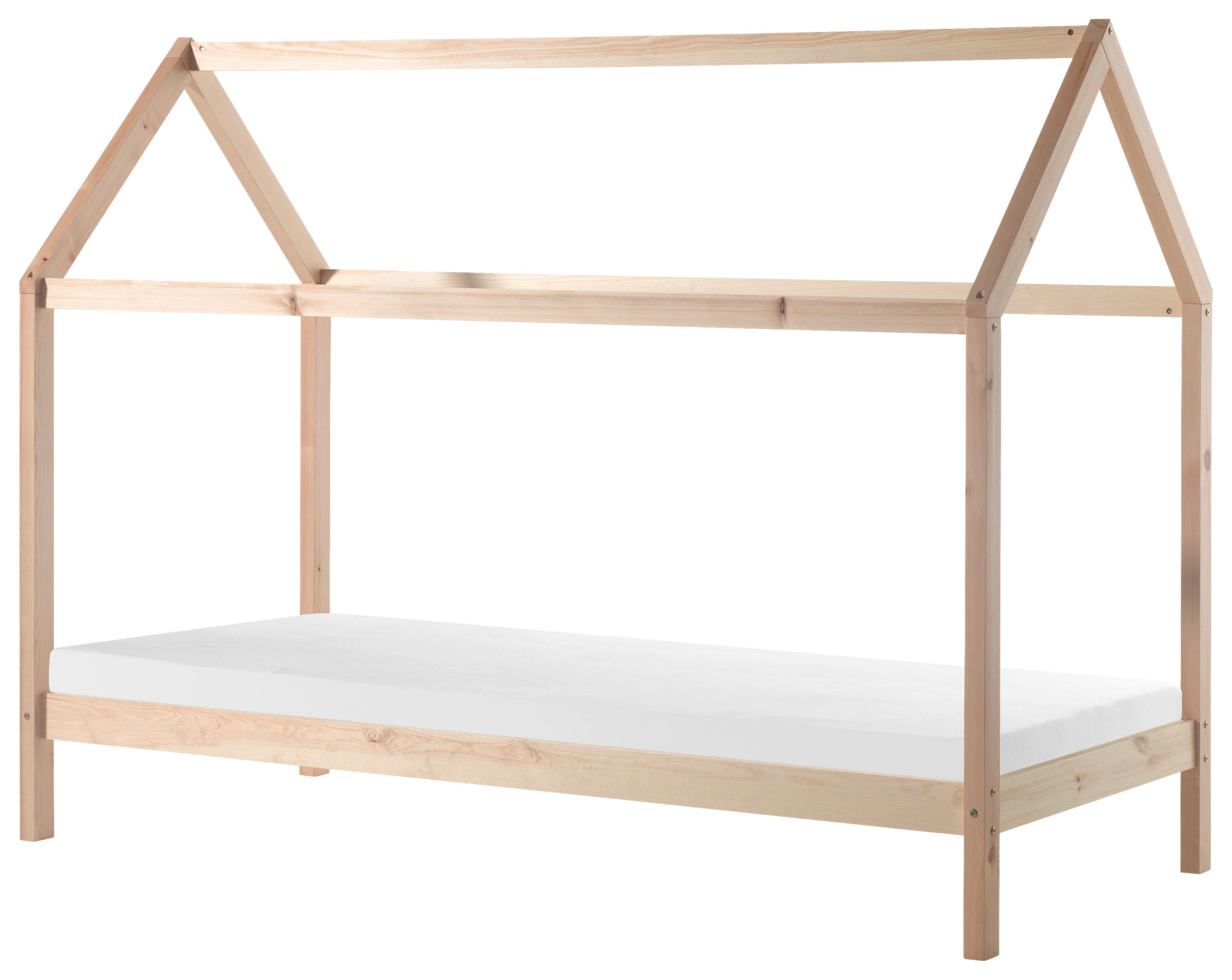 Hausbett Dallas 90x200 cm Kiefer Natur Echtholz - Kieferfarben, MODERN, Holz (90/200cm) - MID.YOU