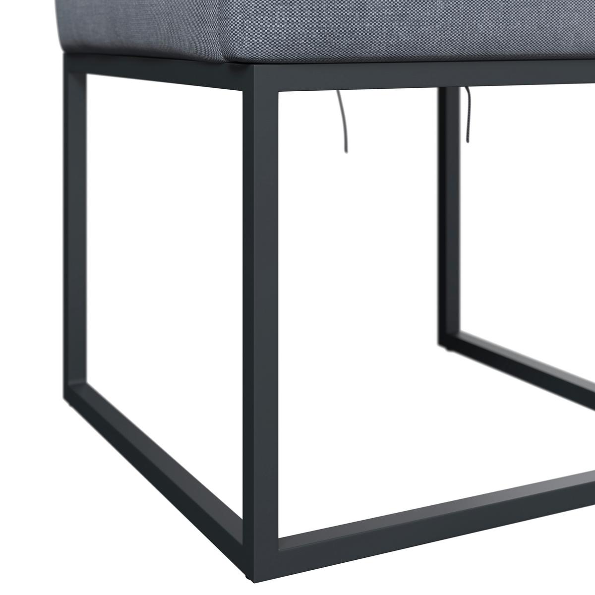 Gartensessel Julia - Alufarben/Grau, MODERN, Textil/Metall (58/85/55cm) - Beldano