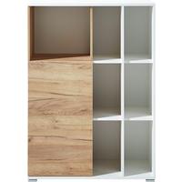 Aktenschrank Gw-Lioni Eiche Dekor B 85 cm - Eichefarben/Weiß, Design, Holzwerkstoff (85/120/40cm) - Germania