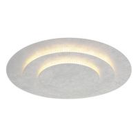 LED-Deckenleuchte 48465-40s Heda - Silberfarben, Design, Metall (49/7,5cm) - Globo