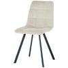 Stuhl Leon - Beige/Schwarz, LIFESTYLE, Holz/Textil (45/88/55cm) - Livetastic