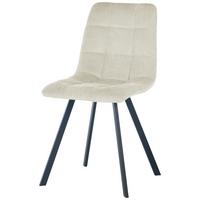 Stuhl Leon - Beige/Schwarz, LIFESTYLE, Holz/Textil (45/88/55cm) - Livetastic