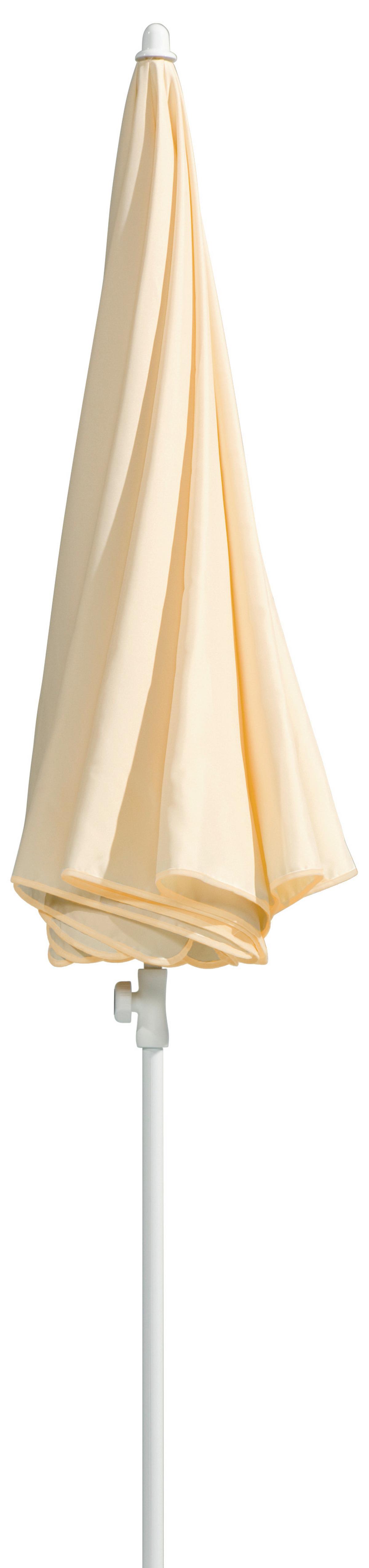 Sonnenschirm 240x230x240 cm Naturfarben - Naturfarben/Weiß, Basics, Textil/Metall (240/230/240cm) - Schneider