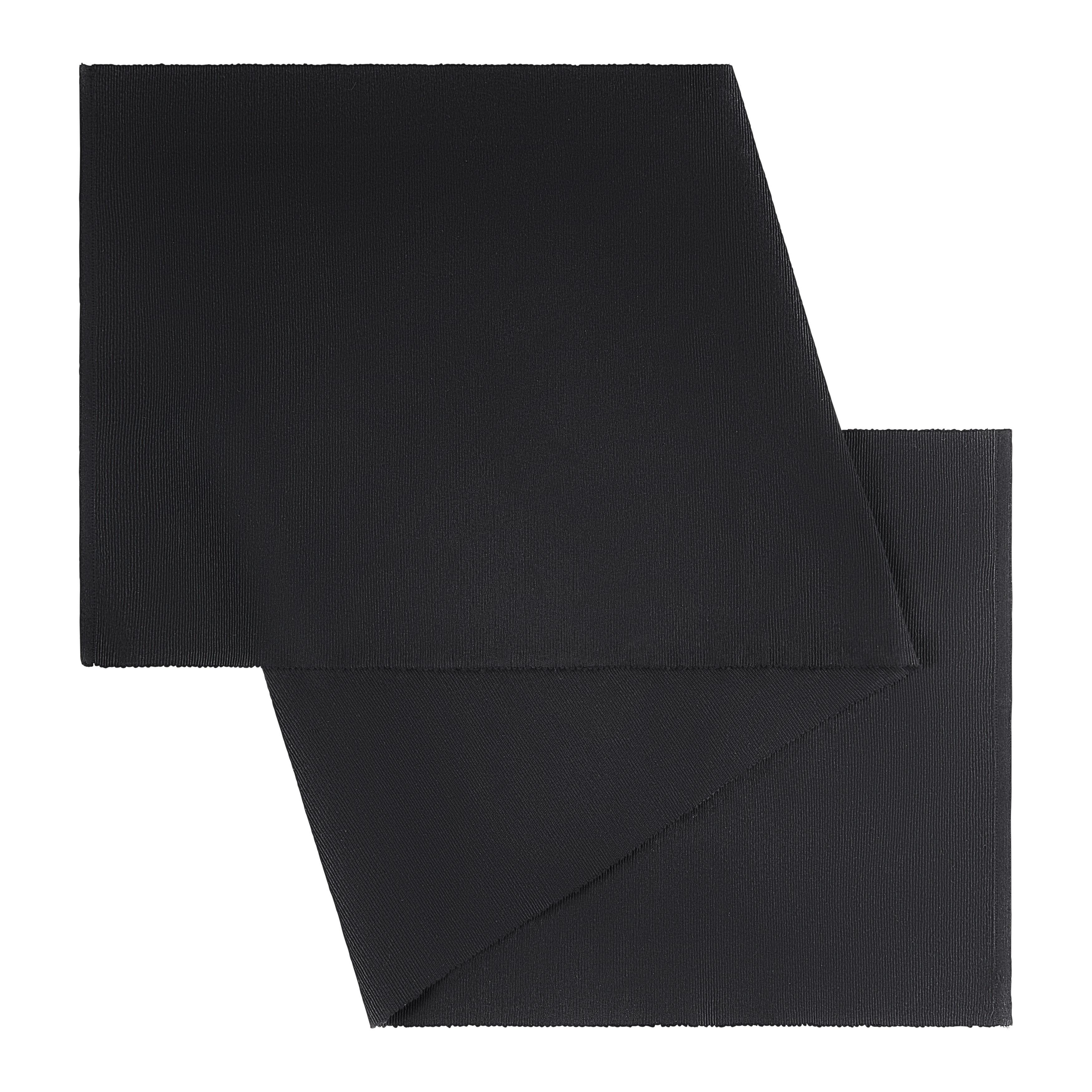 Běhoun na stůl Maren, 40/150cm, černá - černá, textil (40/150cm) - Modern Living