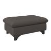 Hocker Gemini Schwarz, B: 108cm - Chromfarben/Schwarz, KONVENTIONELL, Textil (108/46/108cm)